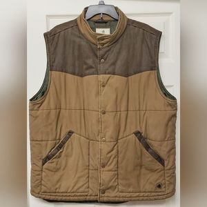 Legendary Whitetails Longhorn Ranchers Vest mens Nutmeg Brown XLT